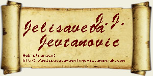 Jelisaveta Jevtanović vizit kartica